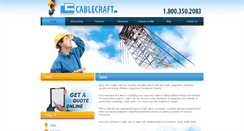 Desktop Screenshot of cablecraftltd.com
