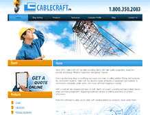 Tablet Screenshot of cablecraftltd.com
